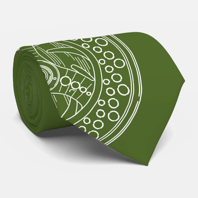 Fly Reel Art for Fans of Fly Fishing Tie (Rolled)