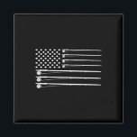 Fly Rod Fishing American Flag Magnet<br><div class="desc">Fly Rod Fishing American Flag</div>