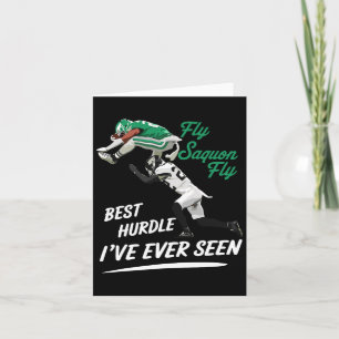 Fly Saquon Fly Best Hundle I've Ever Seen Eagles B Card