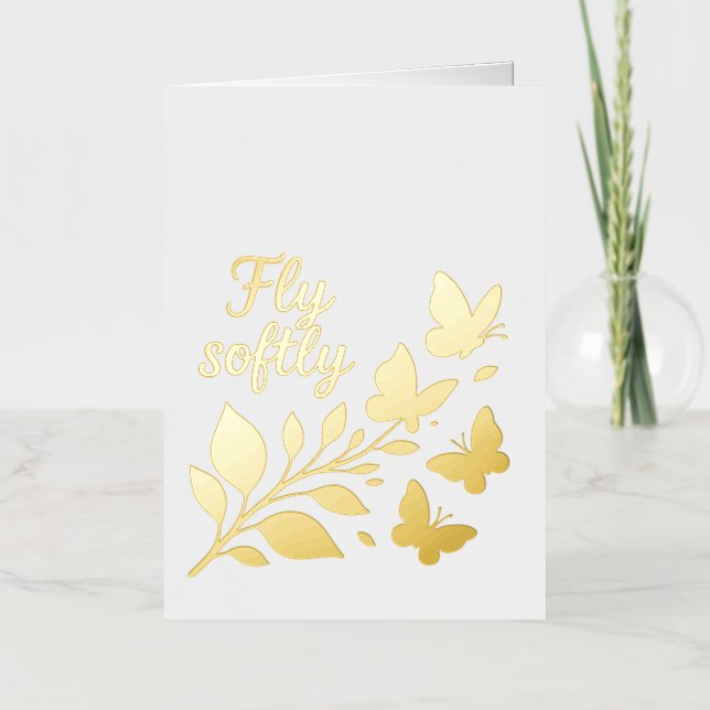 Fly Softly Greeting Card (Front)