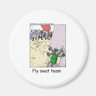 Fly Swat Team Funny Police Gifts & Collectibles Magnet