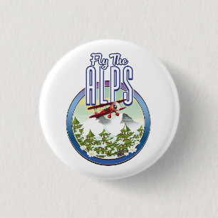 Fly The Alps 1 Inch Round Button