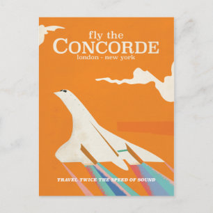 Fly the Concorde Postcard
