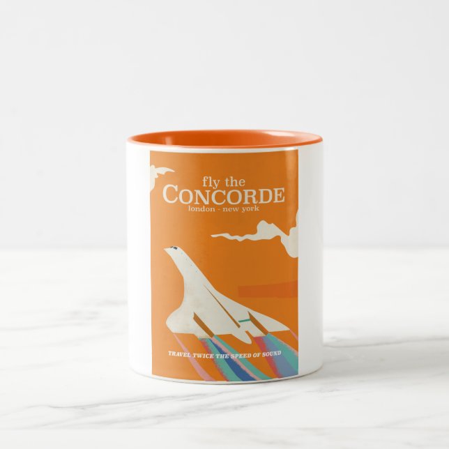 Fly the Concorde Two-Tone Coffee Mug (Center)