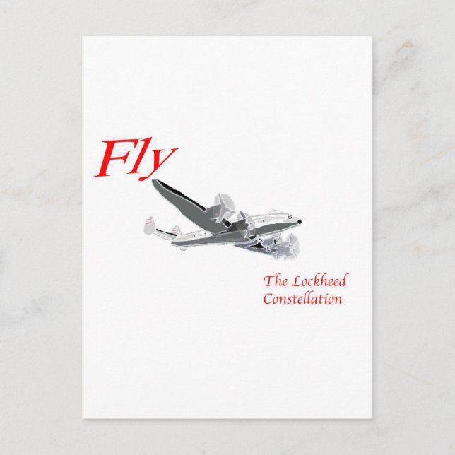 Fly the Lockheed Constellation Postcard (Front)