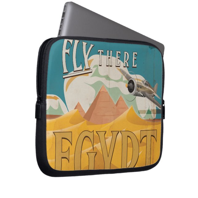 Fly There - Egypt Laptop Sleeve (Front Right)