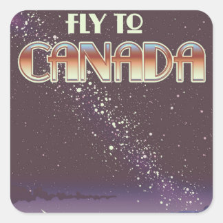 Fly To Canada Square Sticker
