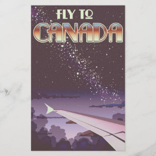 Fly To Canada Stationery