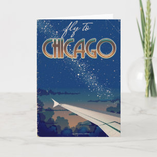 Fly to Chicago Holiday Card