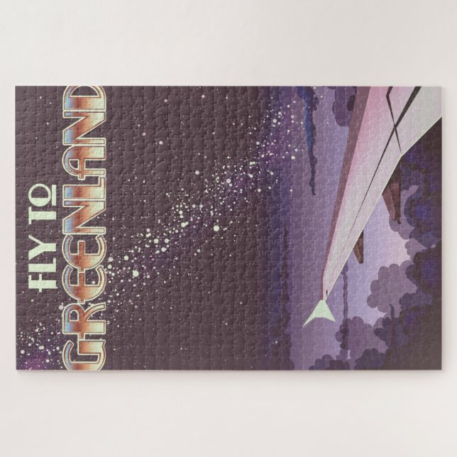 Fly To Greenland Jigsaw Puzzle (Horizontal)