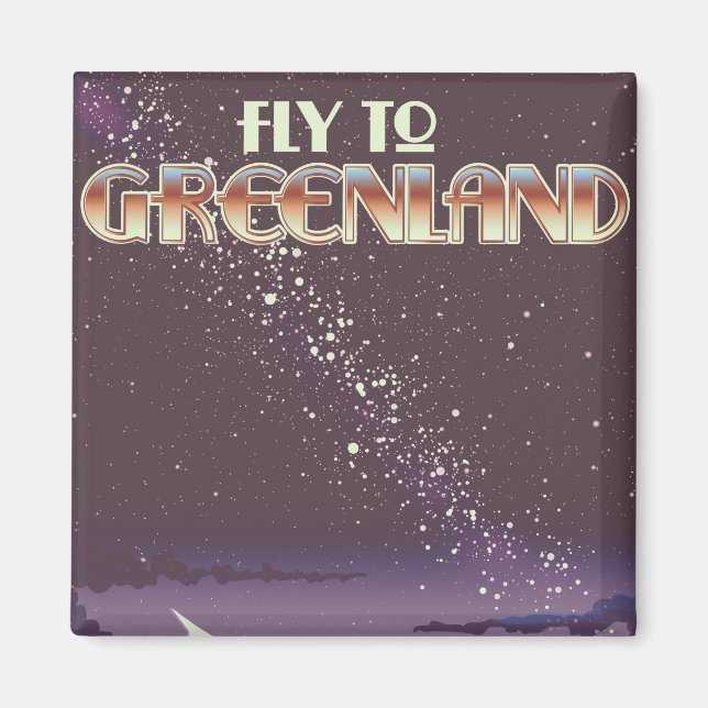 Fly To Greenland Magnet (Front)