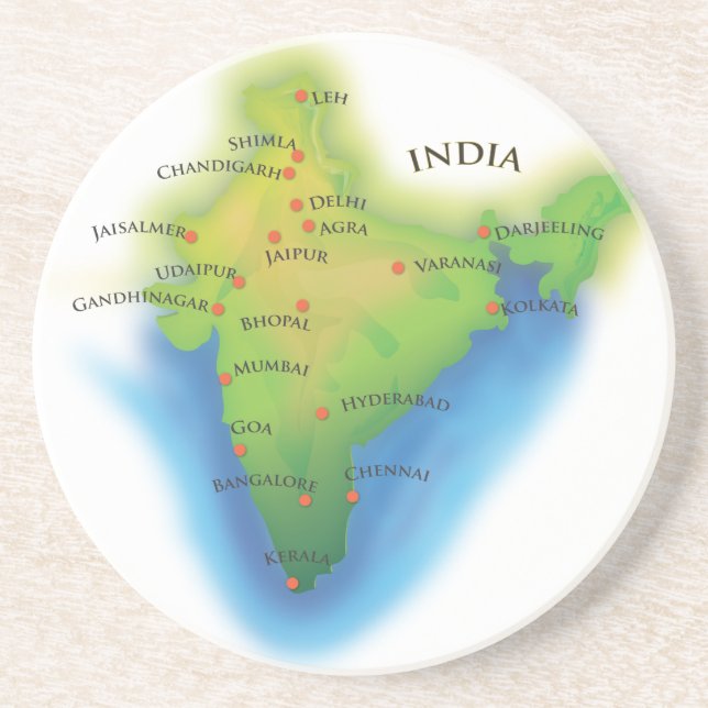 Fly To India Coaster (Front)