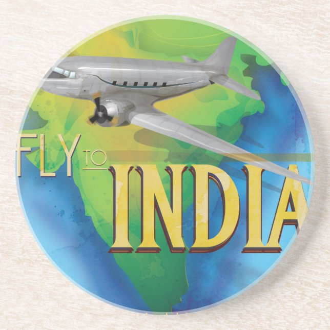 Fly To India Coaster (Front)