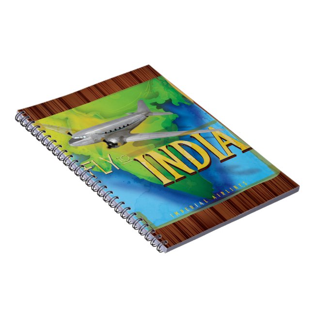 Fly To India Notebook (Right Side)