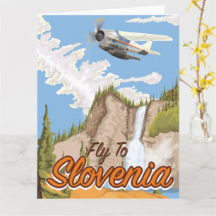 Fly To Slovenia Card