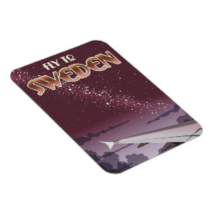 Fly to Sweden Magnet