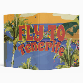 Fly To Tenerife Vintage Travel Poster Binder