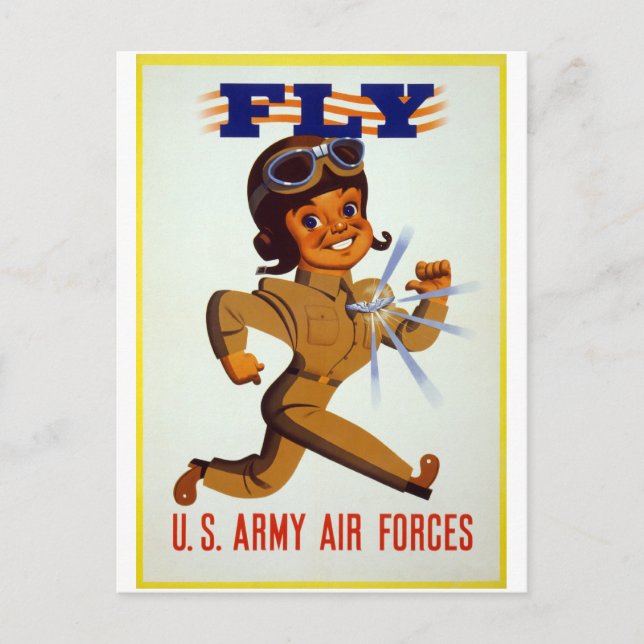 Fly - U.S. Army Air Forces Postcard (Front)
