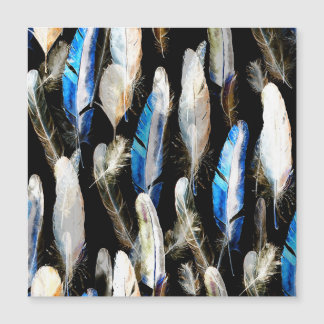 Fly Watercolor Feathers: Seamless Background