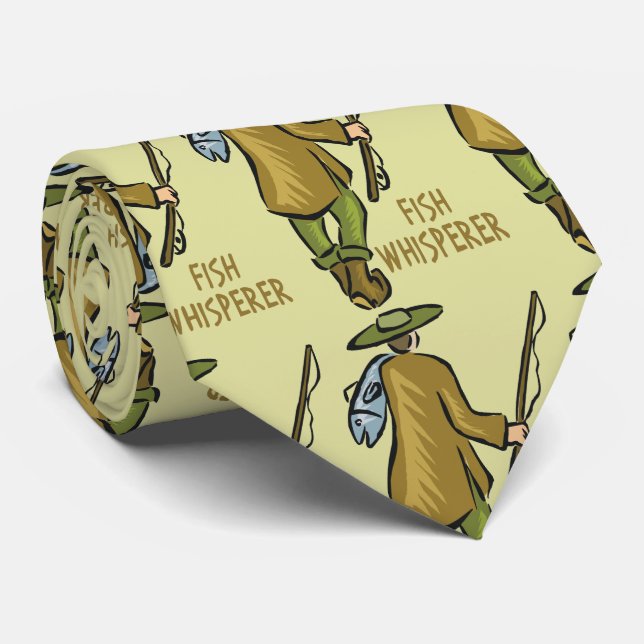 Fly Whisperer | Trout Fishing | Fisherman Tie (Rolled)