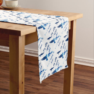Fly with eagles short table runner