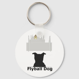 Flyball Dog Keychain