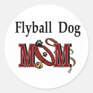 Flyball Dog Mom Gifts Classic Round Sticker