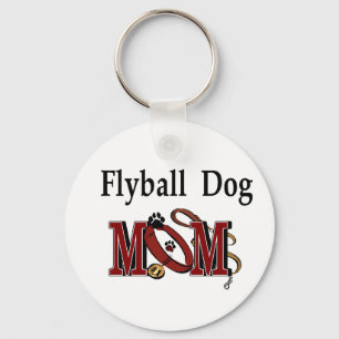 Flyball Dog Mom Gifts Keychain