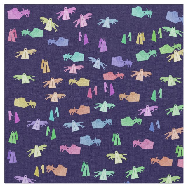 Flyball Leaps Fabric (Close Up)