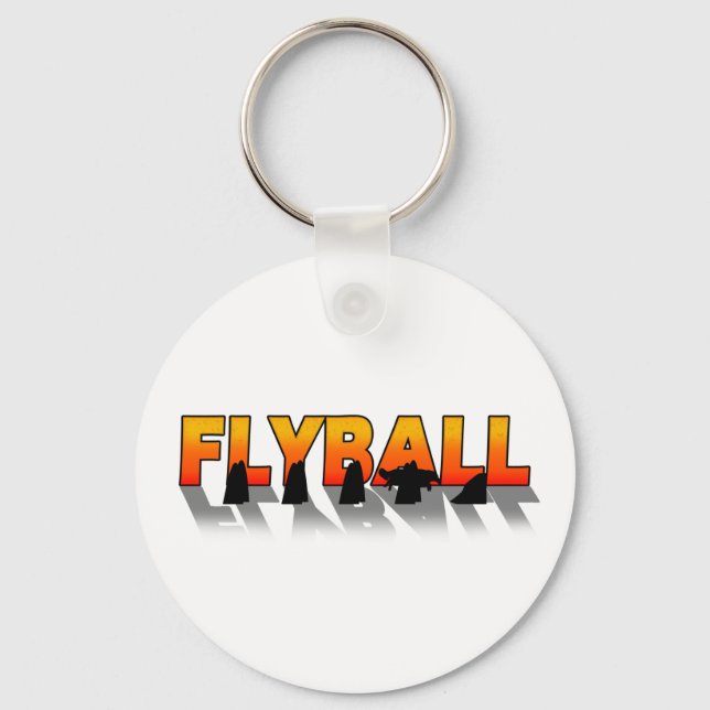 Flyball Shadow Keychain (Front)