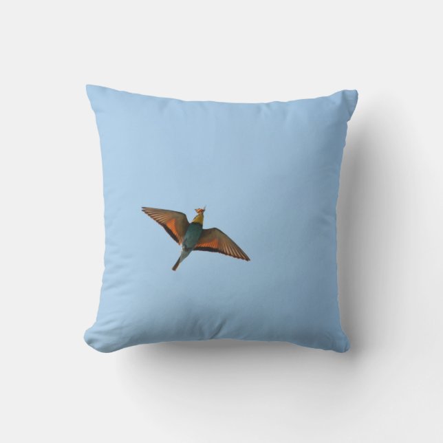 Flycatcher Throw Pillow (Front)