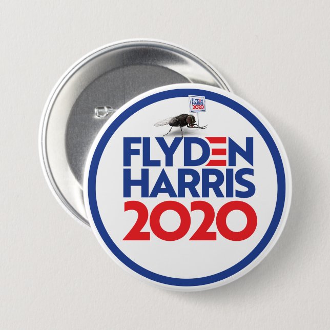 FLYDEN HARRIS 2020 3 INCH ROUND BUTTON (Front & Back)