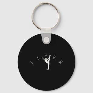 Flyer Cheerleading Scale Stunt Pose Cheer Team Keychain