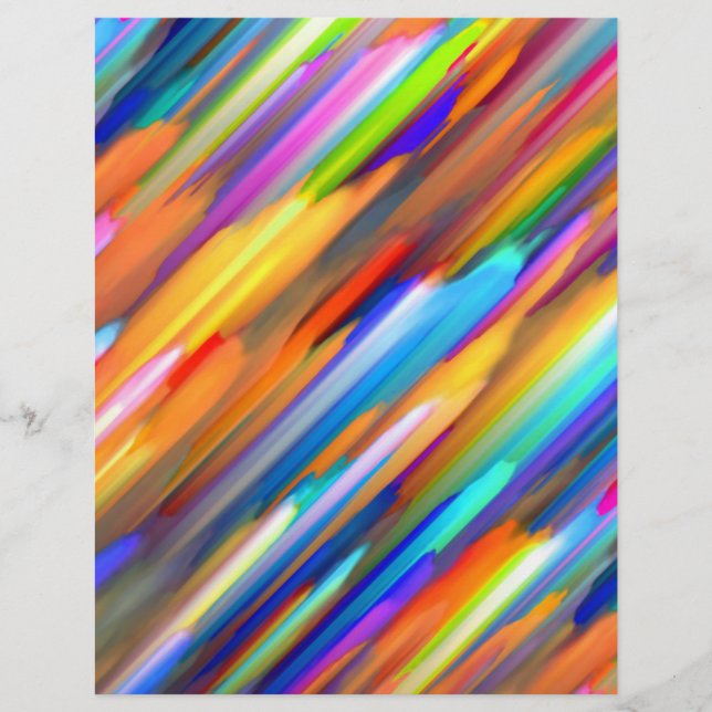 Flyer Colourful digital art splashing G391 (Front)