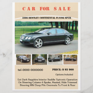 flyer customizable text and photos sale