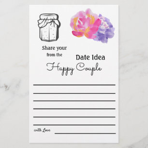 Flyer Date Ideas - Violet Flowers