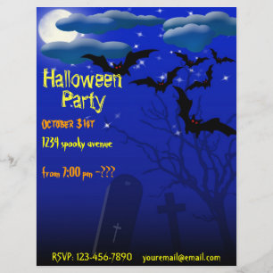 Flyer de fête d'Halloween