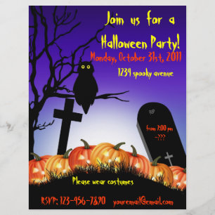 Flyer de fête d'Halloween
