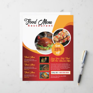 Flyer de restaurant / Flyer de menu de nourriture