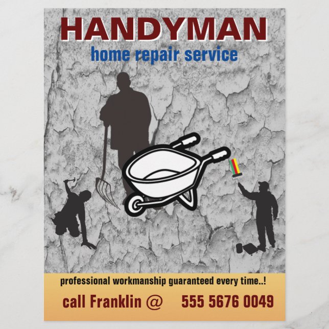Flyer de service de bricolage pour petites entrepr (Devant)