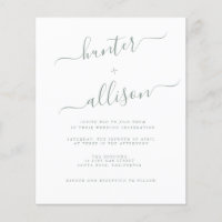 Flyer Faire-part de mariage budgétaire
