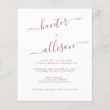 Flyer Faire-part de mariage budgétaire