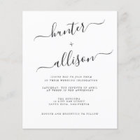 Flyer Faire-part de mariage budgétaire