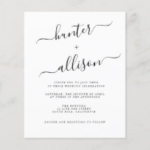 Flyer Faire-part de mariage budgétaire
