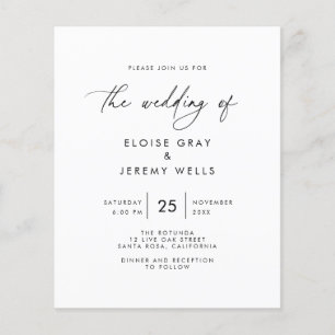Flyer Faire-part de mariage moderne