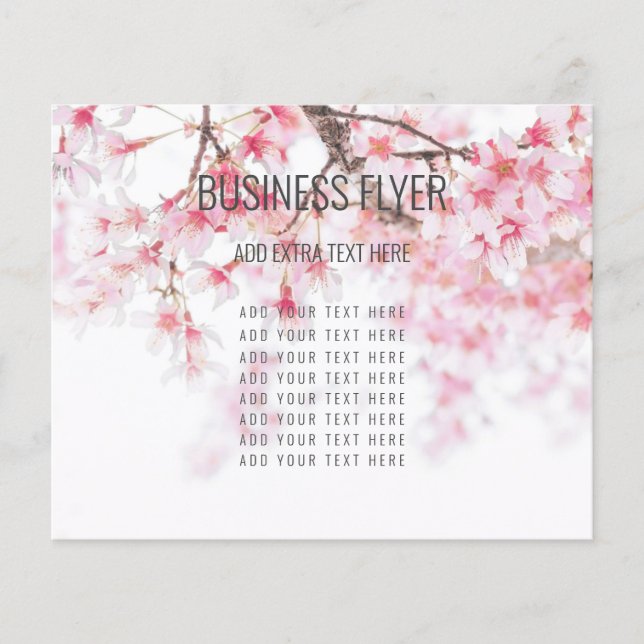FLYER FOR BUSINESS  : CHERRY BLOSSOM (Front)