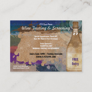 Flyer Hype Gold Wine Bar Party Club Event Pack Business Card