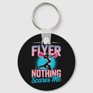 Flyer Nothing Scares Me Cheer Girl Cheerleader Che Keychain