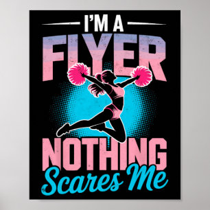 Flyer Nothing Scares Me Cheer Girl Cheerleader Che Poster