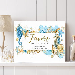 Flyer pour la fête et les faveurs de sous l'océan